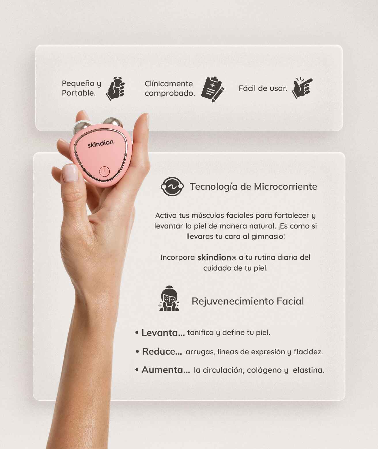 Skindion - Dispositivo de rejuvenecimiento facial